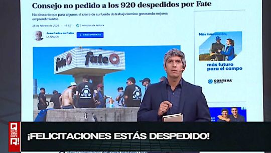 En “QR!” Pablo Caruso apuntó contra Juan Carlos de Pablo: “Hay una pedagogía de la crueldad” tras sus consejos a despedidos de Fate