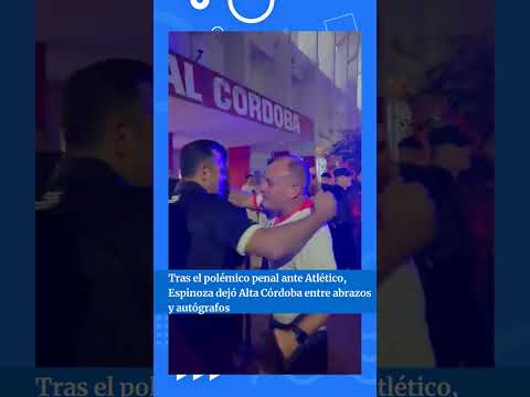 Fernando Espinoza quedó en el centro de la polémica en un partido de Atlético.