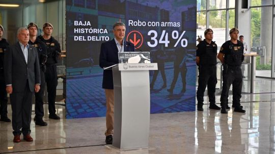 Orden, números y mensaje: Jorge Macri se planta con la baja del delito