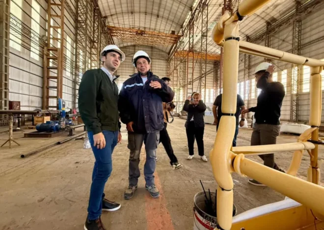 Astillero de Comodoro Rivadavia: Torres destacó los avances en la obra que fortalece la competitividad regional
