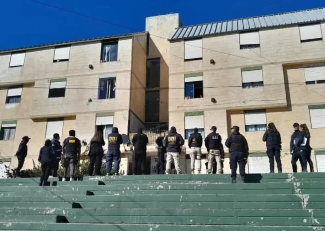 Más de 120 policías realizaron un megaoperativo en Caleta Olivia por el crimen de Olima