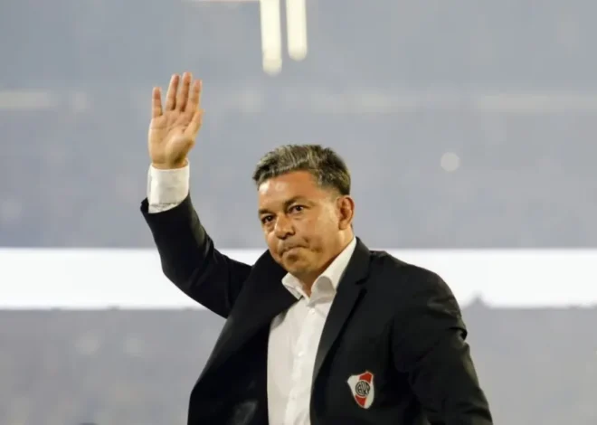 Marcelo Gallardo dirige su encuentro final en River ante Banfield