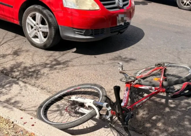 Salía del colegio en Trelew y lo atropellaron al cruzar la bicisenda