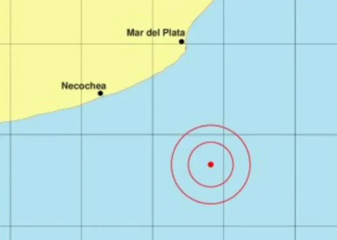 Sismo de 4.9 puntos se registró frente a la costa de Mar del Plata
