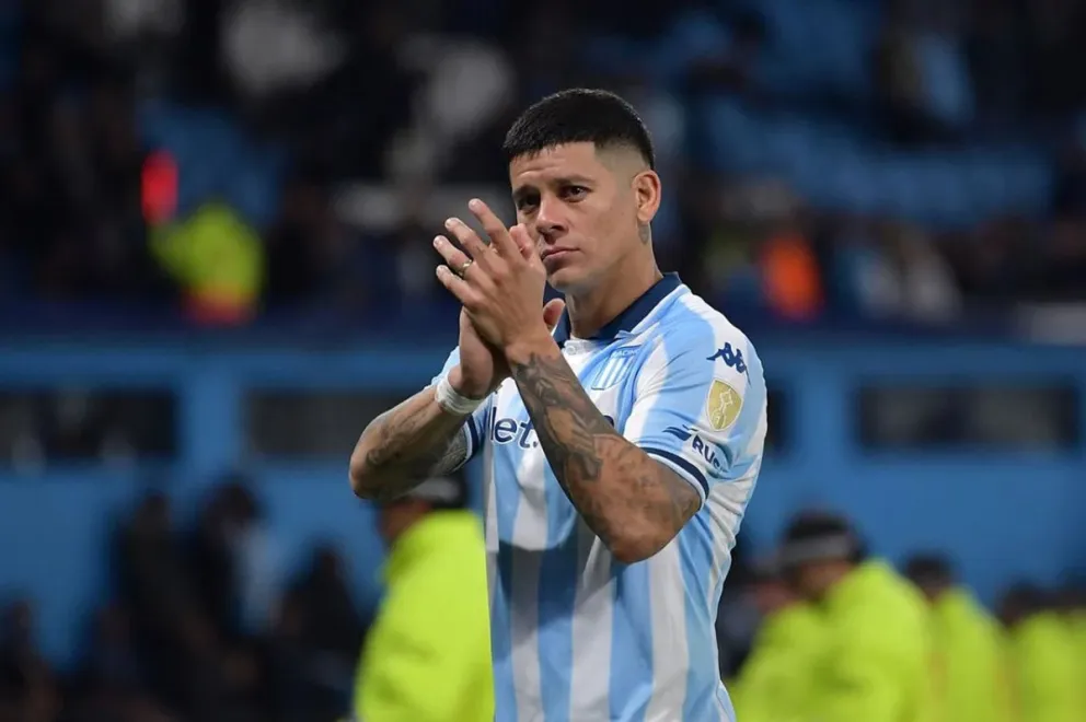 Marcos Rojo sufrió un desgarro y será baja en Racing Club