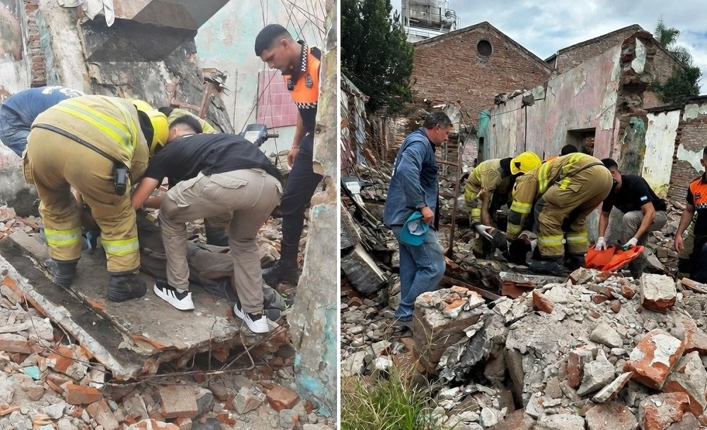 Concepción: tres obreros heridos tras el derrumbe de una losa en una obra