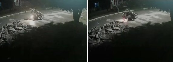 Banda del Río Salí: motociclista chocó contra una obra inconclusa de la SAT