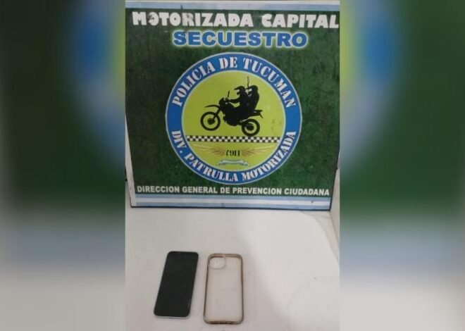 Recuperan en La Bombilla un iPhone robado en avenida Colón y Lavalle