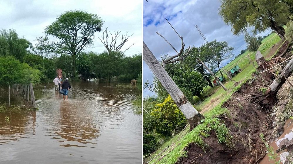 El temporal provocó serios daños en algunas localidades del sur tucumano