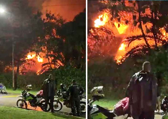 Voraz incendio en Yerba Buena arrasó una casa: buscan a tres perros desaparecidos (videos)