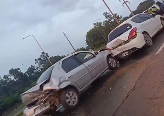 Cuádruple choque en ruta 66: hay importantes daños materiales y demoras en el tránsito