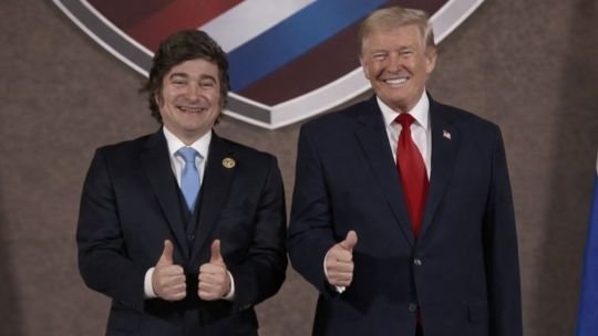 El presidnete Javier Milei fue recibido por Donald Trump en la “Cumbre Escudos de las Américas”