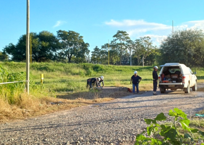 Se solucionó la fuga de gas en el acceso a Perico