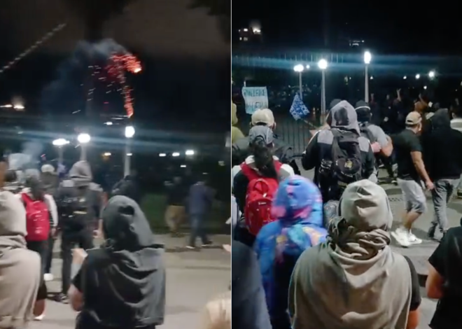 Violenta manifestación frente a la Casa de Gobierno por el conflicto salarial en la Policía de Jujuy