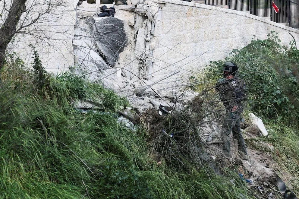 Restos de un misil iraní cayeron cerca del Muro de los Lamentos
