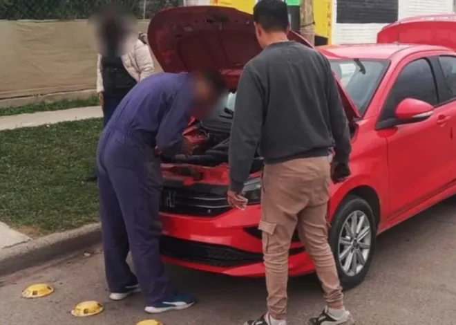 Trelew: en operativo policial secuestran un auto con numeración y patentes adulteradas
