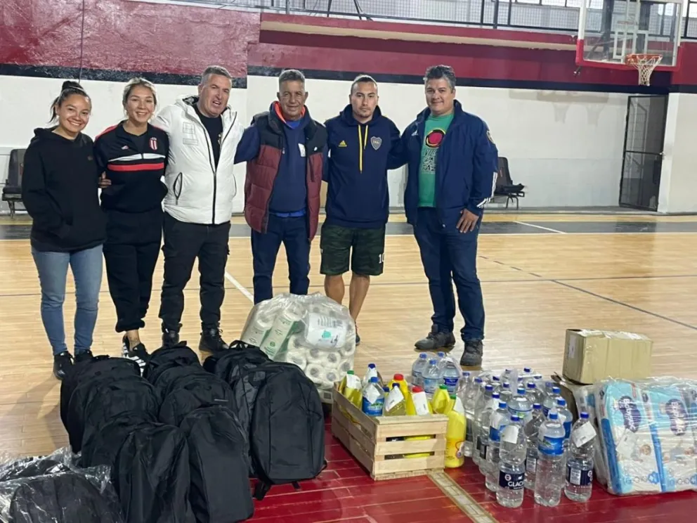Donaciones de River Solidario llegaron a Comodoro para asistir a familias afectadas en Cerro Hermite