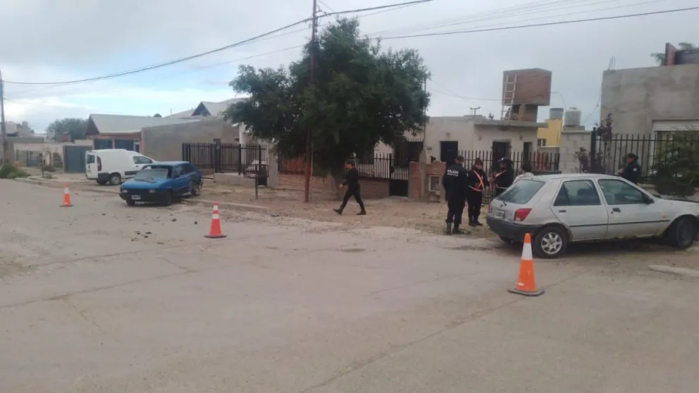 Fuerte choque en Puerto Deseado con un policía herido