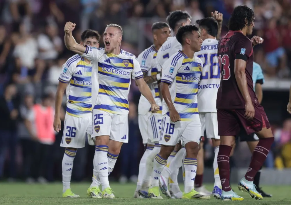Boca hizo su mejor partido y goleó a Lanús