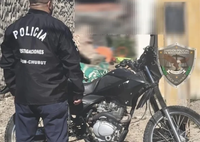 Recuperan una moto robada en Rawson
