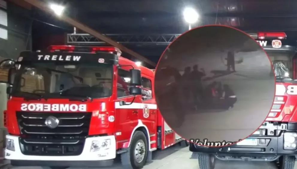 Bomberos de Trelew salvaron a una beba que se ahogaba con leche