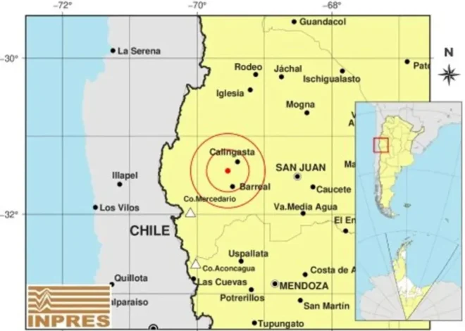 Sismo de 4,9 grados sacudió a San Juan y se sintió en Mendoza