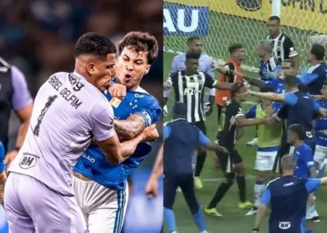 Batalla campal en Brasil: 23 expulsados en la final del Campeonato Mineiro entre Cruzeiro y Atlético