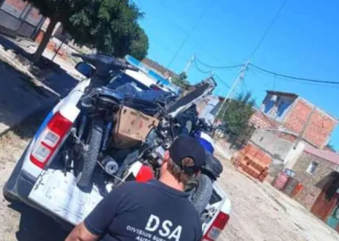 Recuperan motos robadas tras un allanamiento en Puerto Madryn