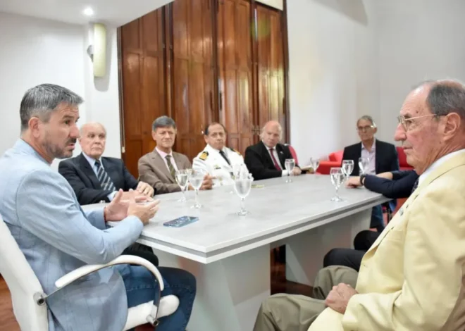 Merino recibió a ex combatientes de Malvinas que realizan jornadas de divulgación