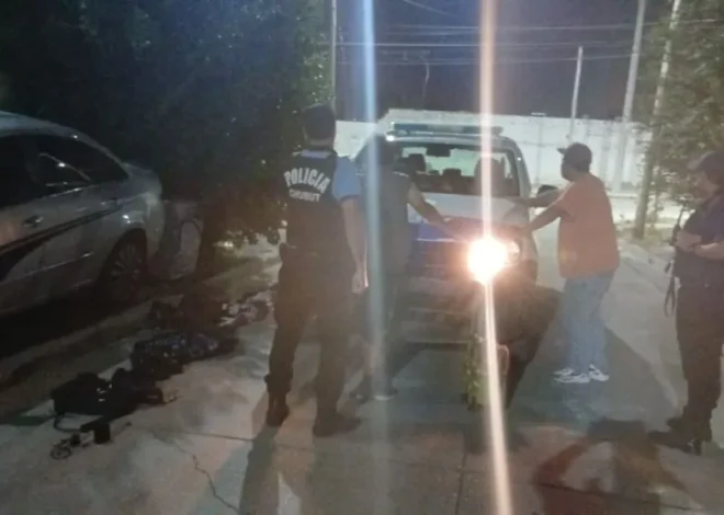 Robaron en un domicilio e intentaron esconder el botín debajo de un árbol