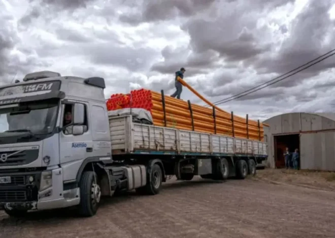 La Municipalidad de Rawson anuncia la llegada de materiales para la obra de gas en Áreas 12 y 13