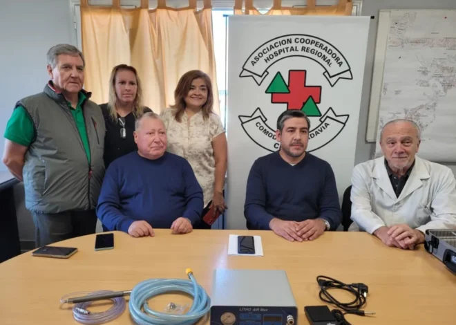 La Cooperadora del Hospital Regional donó un litotriptor neumático para el Servicio de Urología