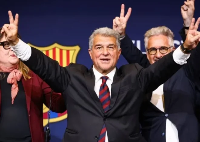 Joan Laporta habló de Messi tras su reelección en Barcelona