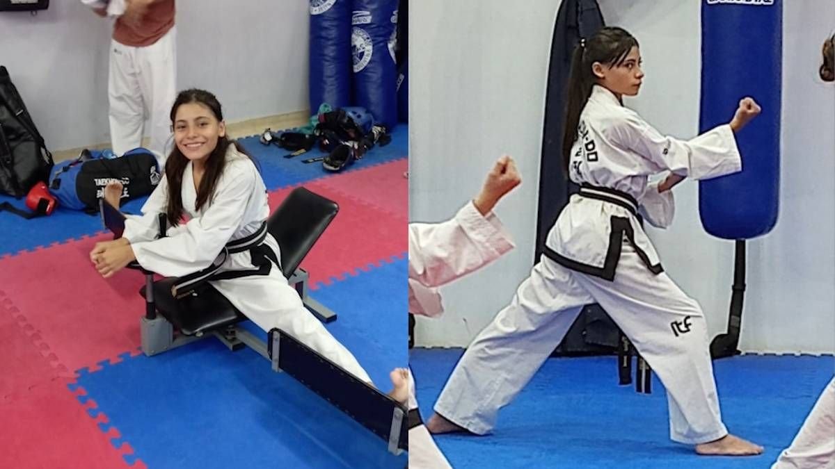 Una joven jujeña de 12 años se destaca en taekwondo y busca llegar al Mundial