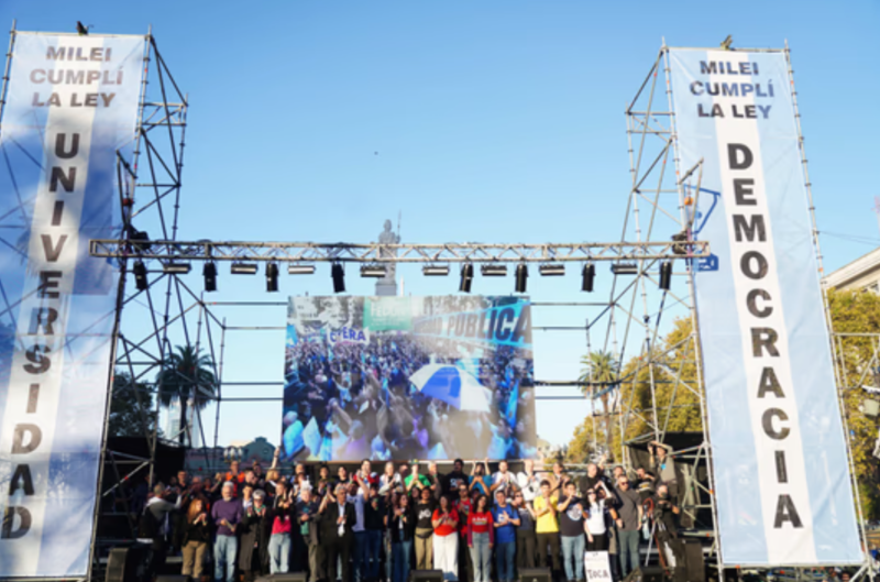 Universitarios realizarán clases públicas frente a Tribunales en reclamo por el financiamiento
