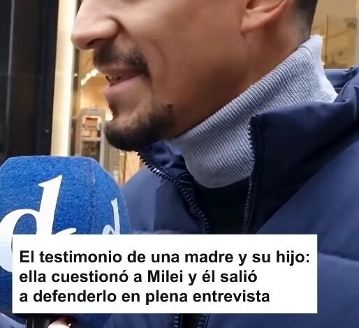 Madre jubilada confronta a hijo libertario