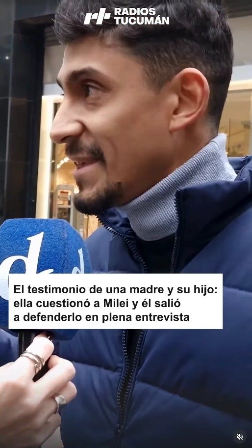 Madre jubilada confronta a hijo libertario