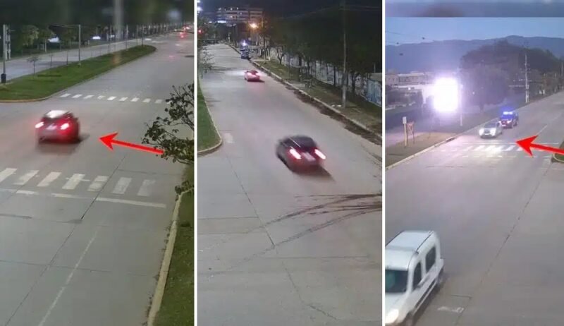 Una picada en plena avenida Perón terminó con una camioneta retenida en Yerba Buena