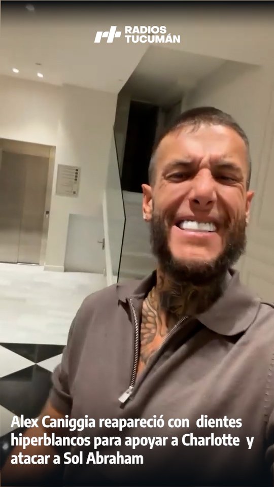 Alex Caniggia reapareció con un bizarro video para respaldar a Charlotte y arremeter contra Sol Abraham