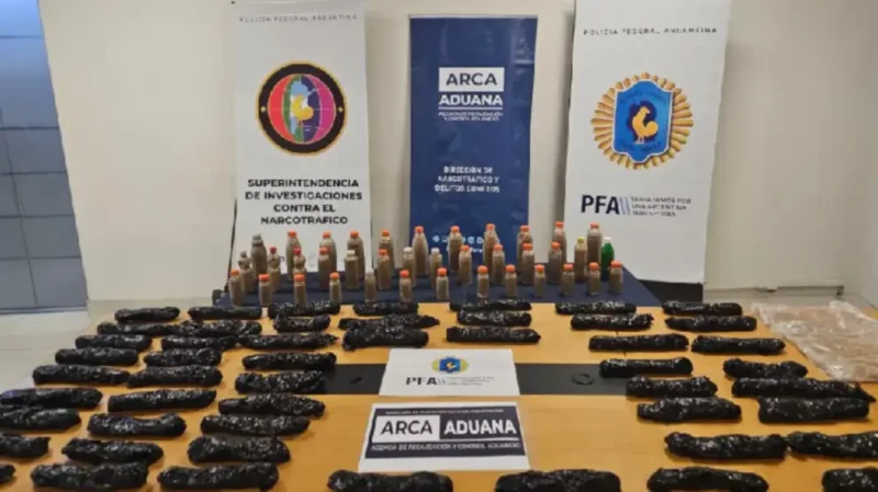 Golpe histórico al narcotráfico: secuestraron 52 kilos de MDMA y detuvieron a tres personas