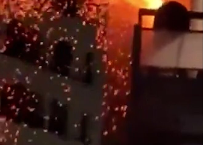 Hicieron un asado en el balcón de un edificio en Buenos Aires y casi termina en tragedia: el video viral