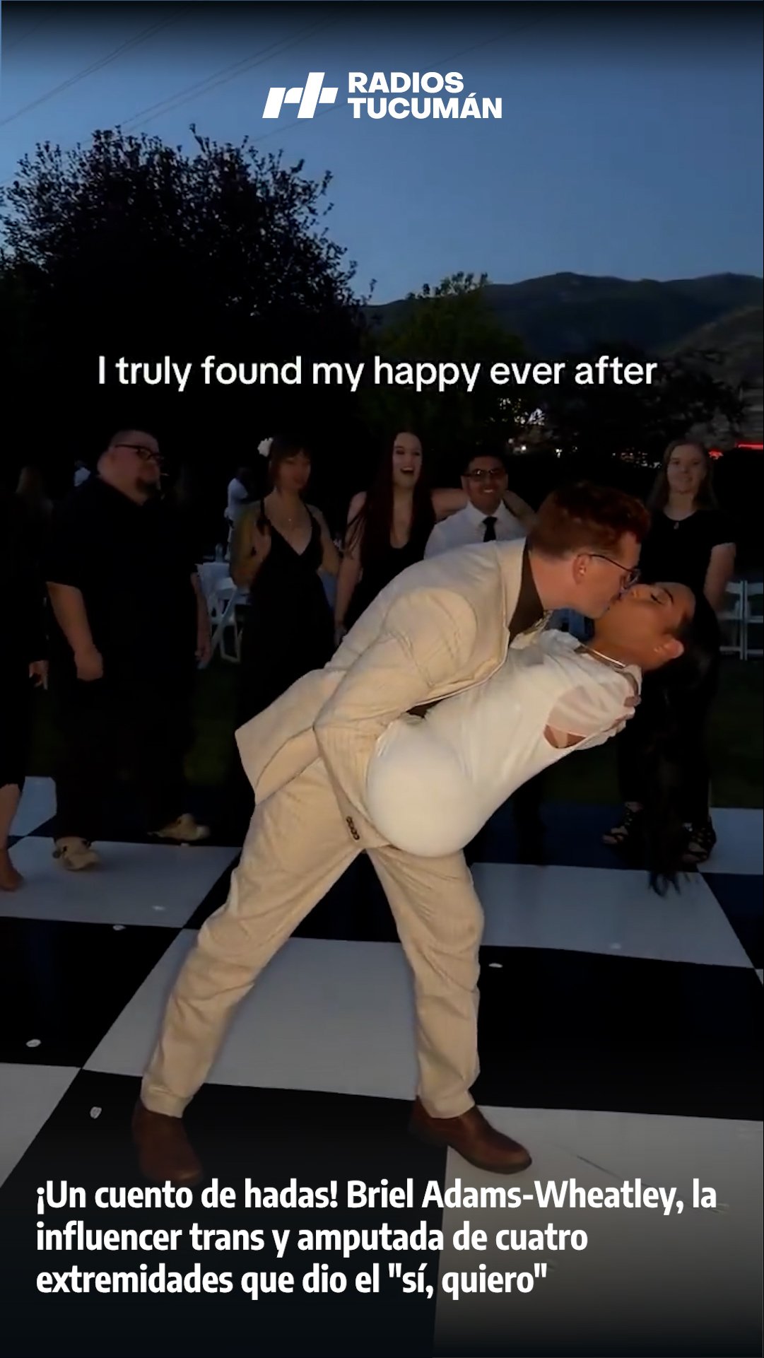Amor, inclusión y resiliencia: la influencer trans Briel Adams-Wheatley se casó con su esposo Adam Wheatley