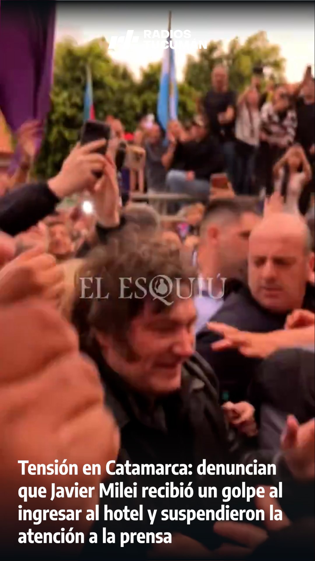 Tensión en Catamarca: asegurвают que Javier Milei recibió un golpe al ingresar al hotel y suspendieron la atención a la prensa