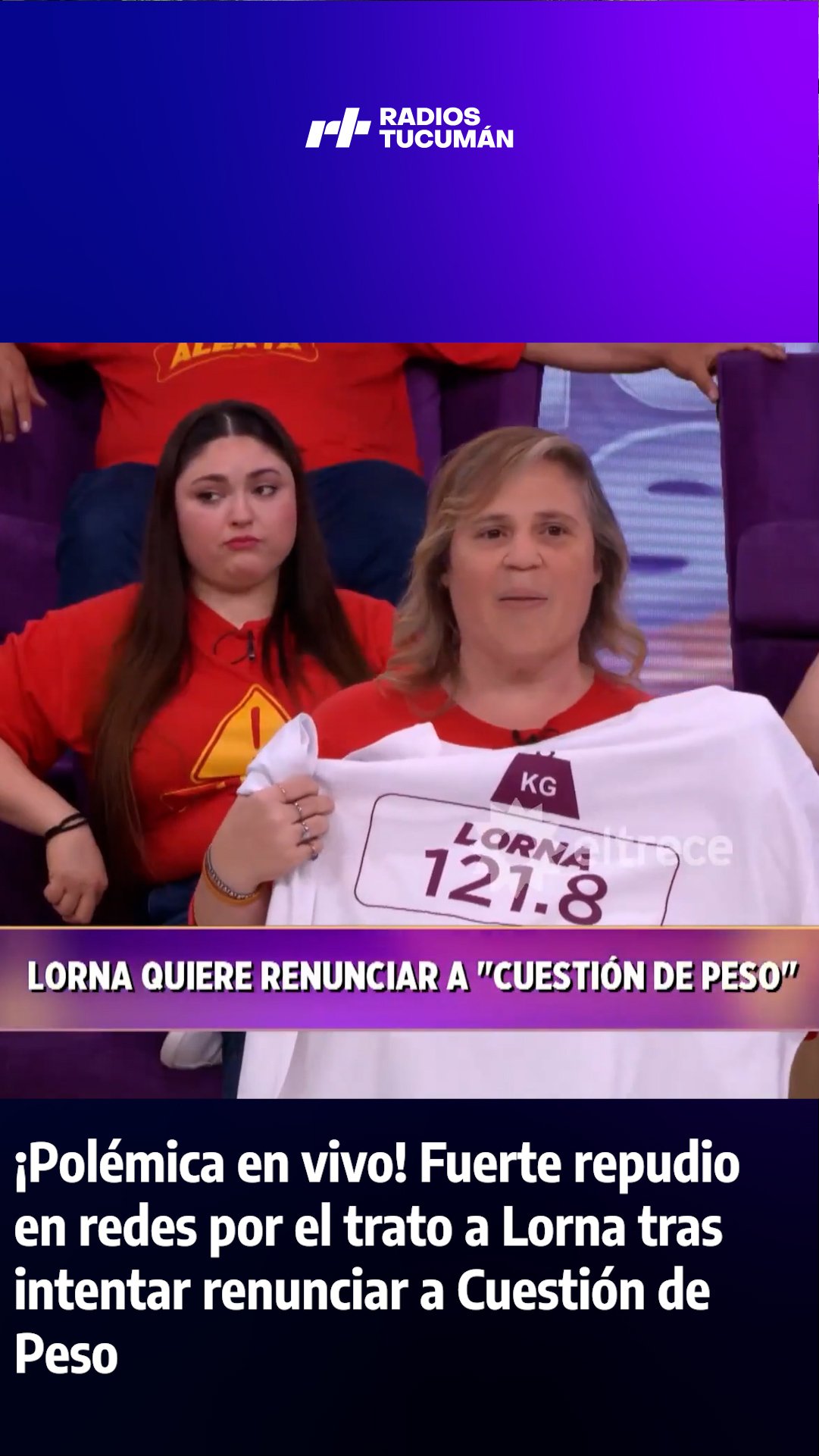 Indignación en las redes por el duro momento de Lorna en Cuestión de Peso: denunciaron presiones en vivo